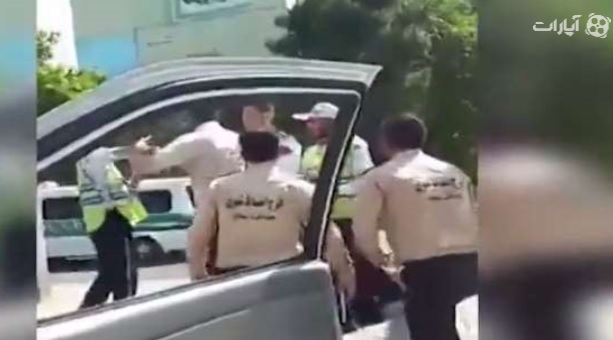 حمله ماموران سد معبر شهرداری تهران به پلیس
