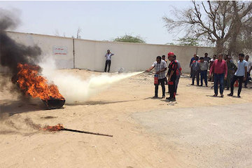 برگزاری ۶۸۰ نفر ساعت آموزش اطفاء حریق در بنادر قشم