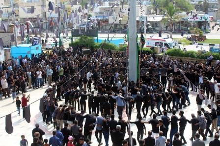 عزاداری محبین اهل بیت جزیره قشم در اربعین حسینی