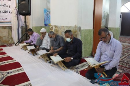فیلم مراسم جز خوانی قرآن مسجد صاحب زمان (عج) قشم رمضان ۱۴۰۱