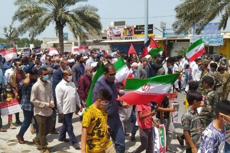 فیلم راهپیمایی روز قدس جزیره قشم