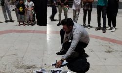 نمایش خیابانی غزه روایتی بدون روضه در قشم اجرا شد