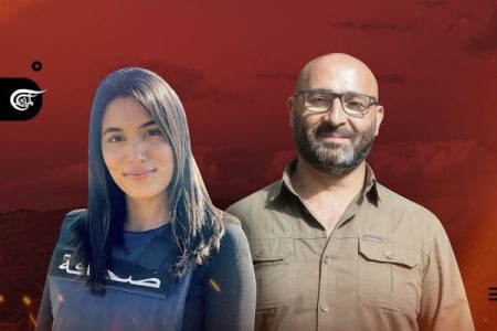 فرح عمر و ربیع المعماری خبرنگار و عکاس المیادین در حمله اسرائیل به شهادت رسیدند