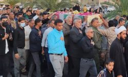 پیکر پاک یک شهید گمنام در قشم تشییع شد