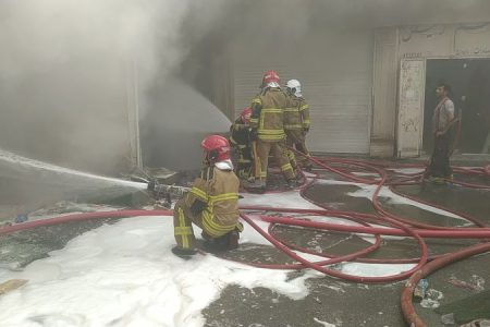 فیلم آتش سوزی بازار قدیم قشم