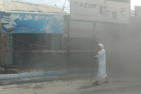 بازار قدیم قشم در آتش