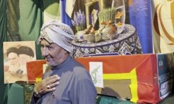 تشییع شهید عبدالحمید کشاری در قشم